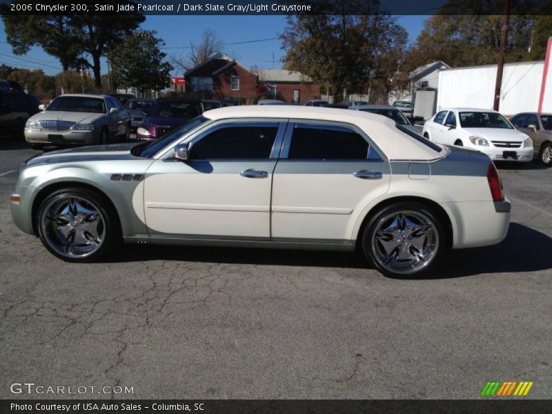 Satin Jade Pearlcoat / Dark Slate Gray/Light Graystone 2006 Chrysler 300