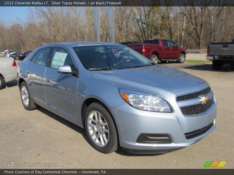 Silver Topaz Metallic / Jet Black/Titanium 2013 Chevrolet Malibu LT