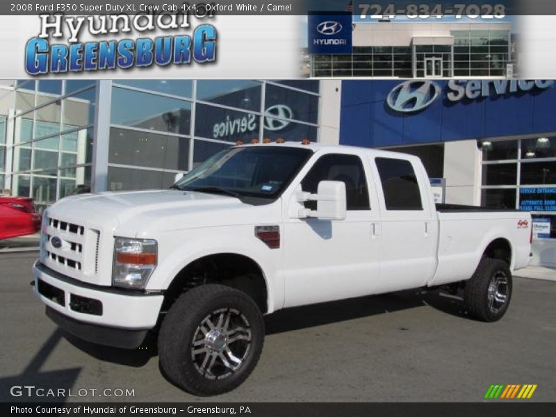 Oxford White / Camel 2008 Ford F350 Super Duty XL Crew Cab 4x4
