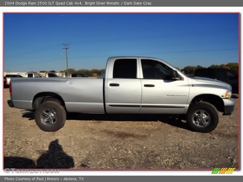 Bright Silver Metallic / Dark Slate Gray 2004 Dodge Ram 2500 SLT Quad Cab 4x4