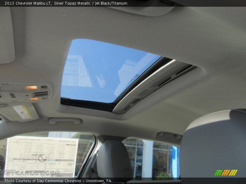 Silver Topaz Metallic / Jet Black/Titanium 2013 Chevrolet Malibu LT