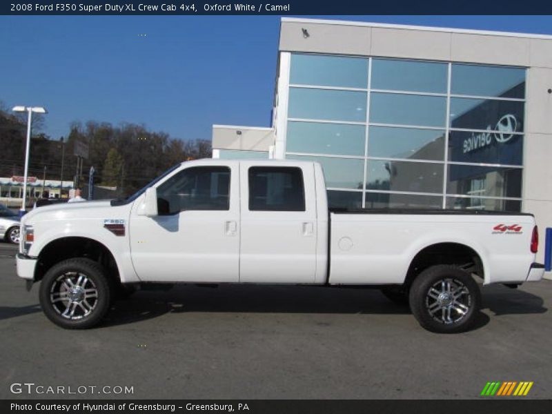 Oxford White / Camel 2008 Ford F350 Super Duty XL Crew Cab 4x4