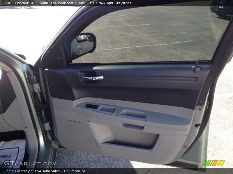 Satin Jade Pearlcoat / Dark Slate Gray/Light Graystone 2006 Chrysler 300