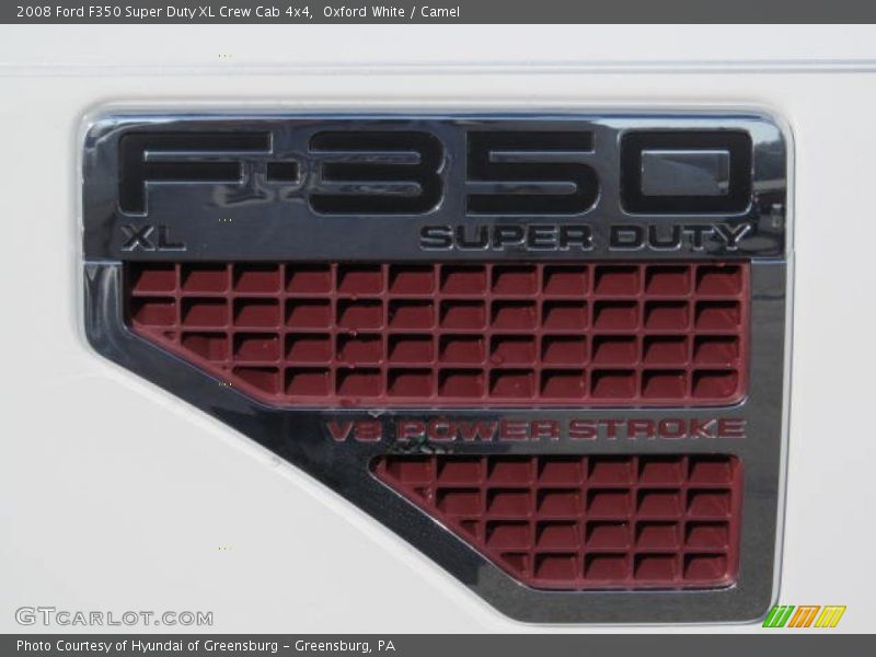 Oxford White / Camel 2008 Ford F350 Super Duty XL Crew Cab 4x4