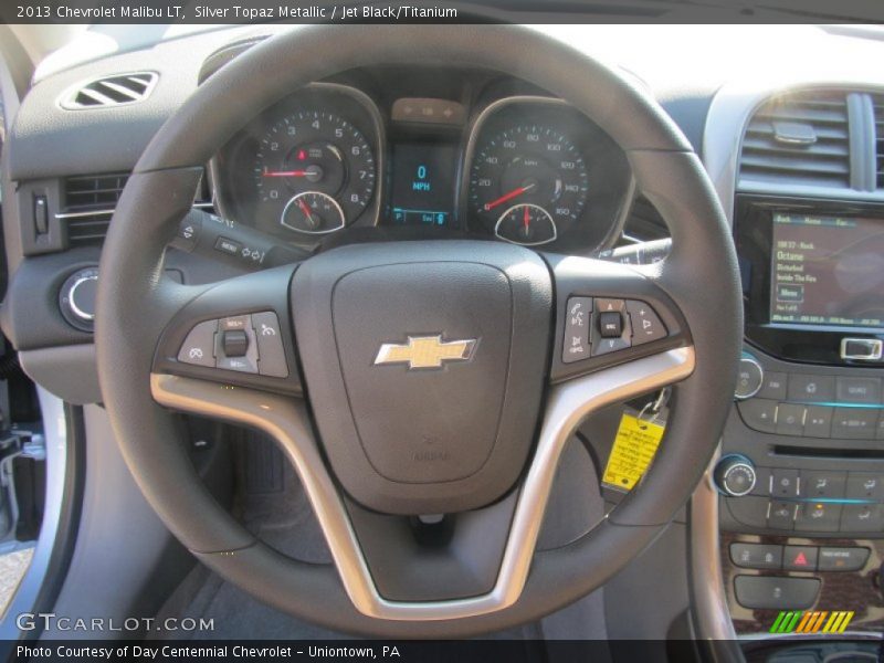 Silver Topaz Metallic / Jet Black/Titanium 2013 Chevrolet Malibu LT