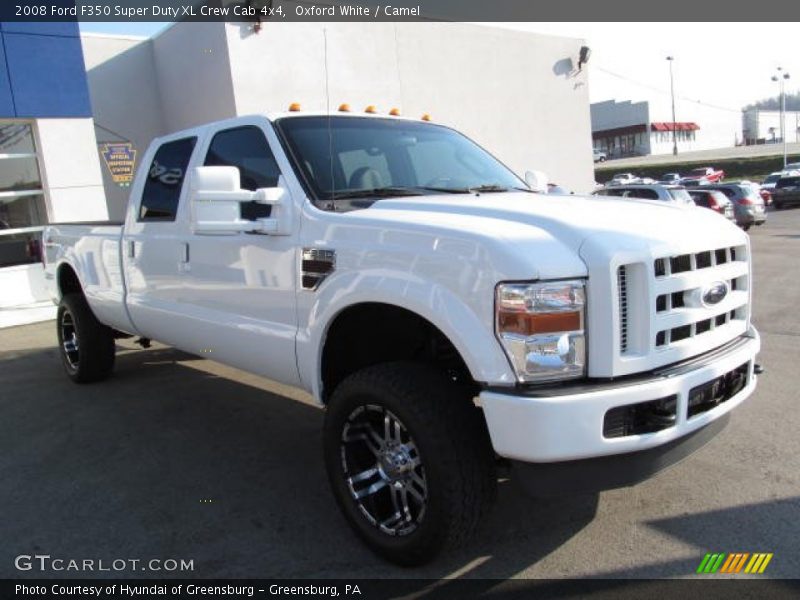 Oxford White / Camel 2008 Ford F350 Super Duty XL Crew Cab 4x4