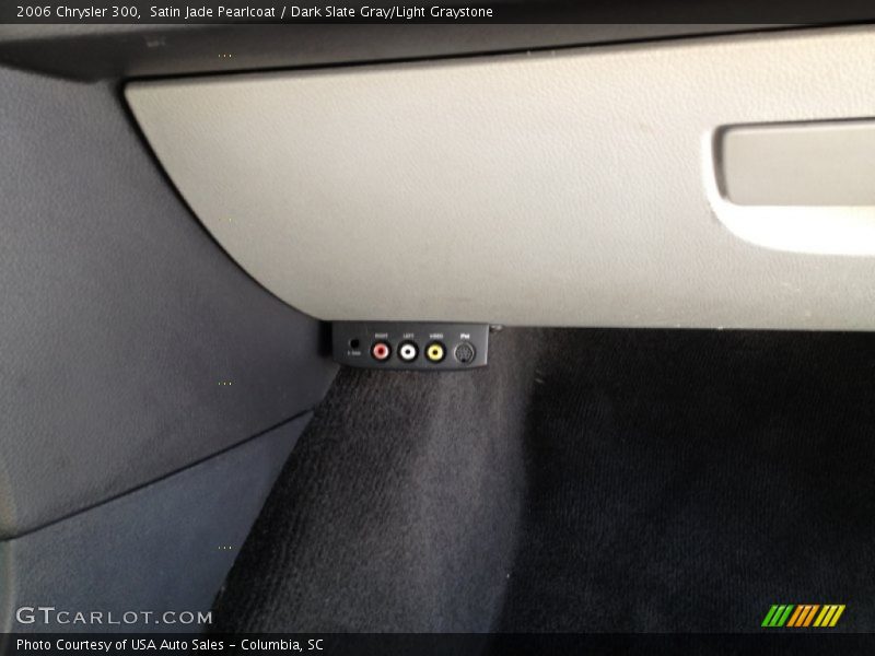 Satin Jade Pearlcoat / Dark Slate Gray/Light Graystone 2006 Chrysler 300