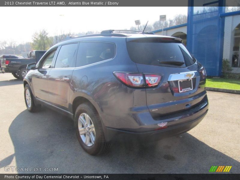 Atlantis Blue Metallic / Ebony 2013 Chevrolet Traverse LTZ AWD