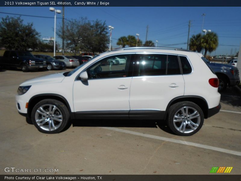 Candy White / Beige 2013 Volkswagen Tiguan SEL 4Motion