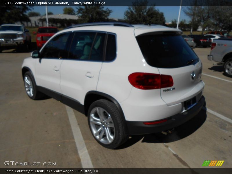 Candy White / Beige 2013 Volkswagen Tiguan SEL 4Motion