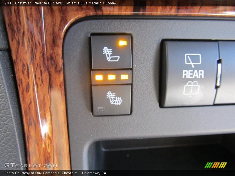 Atlantis Blue Metallic / Ebony 2013 Chevrolet Traverse LTZ AWD