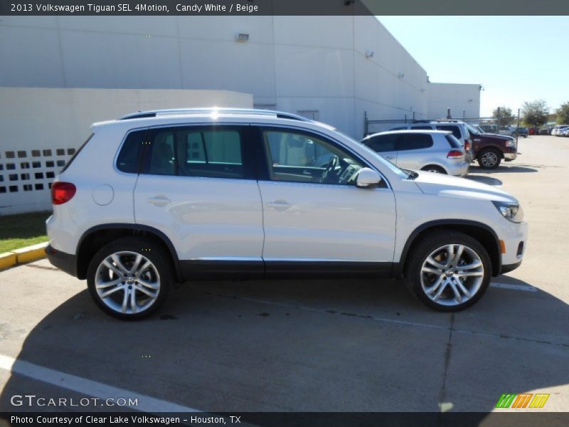 Candy White / Beige 2013 Volkswagen Tiguan SEL 4Motion