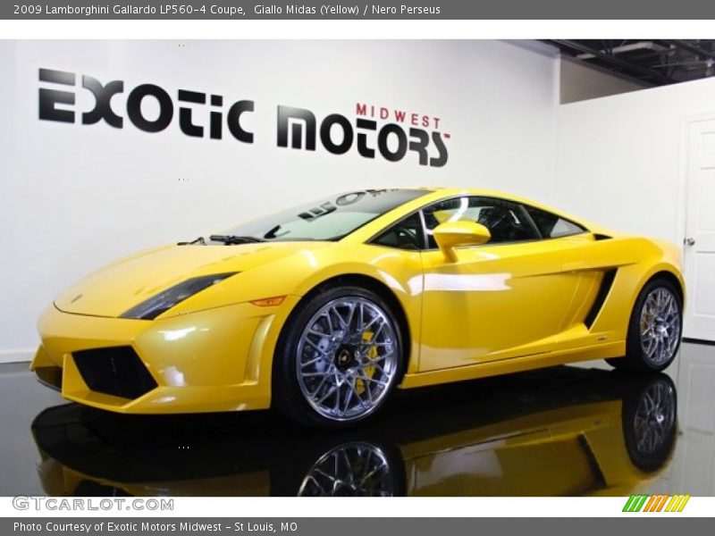 Giallo Midas (Yellow) / Nero Perseus 2009 Lamborghini Gallardo LP560-4 Coupe