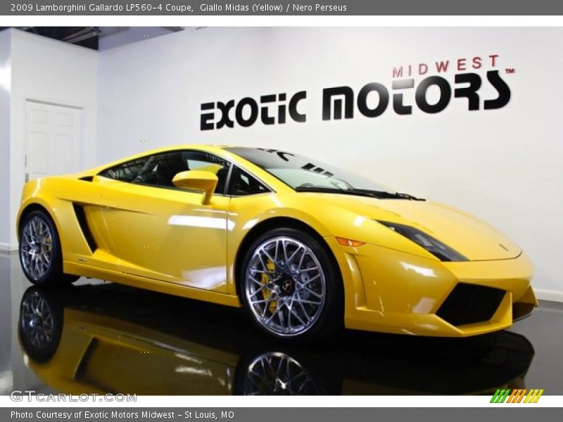 Giallo Midas (Yellow) / Nero Perseus 2009 Lamborghini Gallardo LP560-4 Coupe