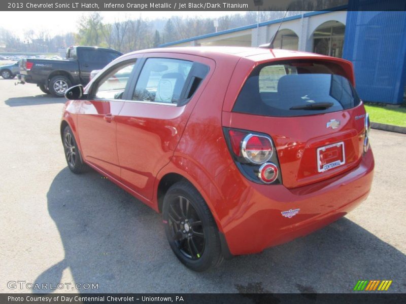 Inferno Orange Metallic / Jet Black/Dark Titanium 2013 Chevrolet Sonic LT Hatch