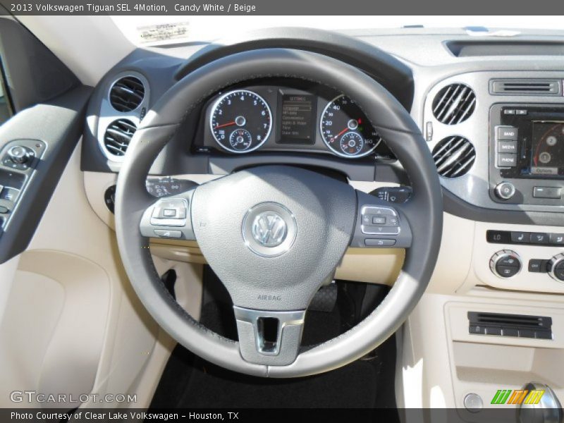 Candy White / Beige 2013 Volkswagen Tiguan SEL 4Motion