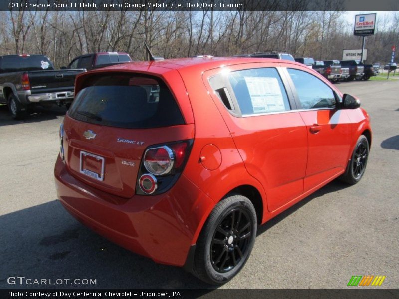 Inferno Orange Metallic / Jet Black/Dark Titanium 2013 Chevrolet Sonic LT Hatch