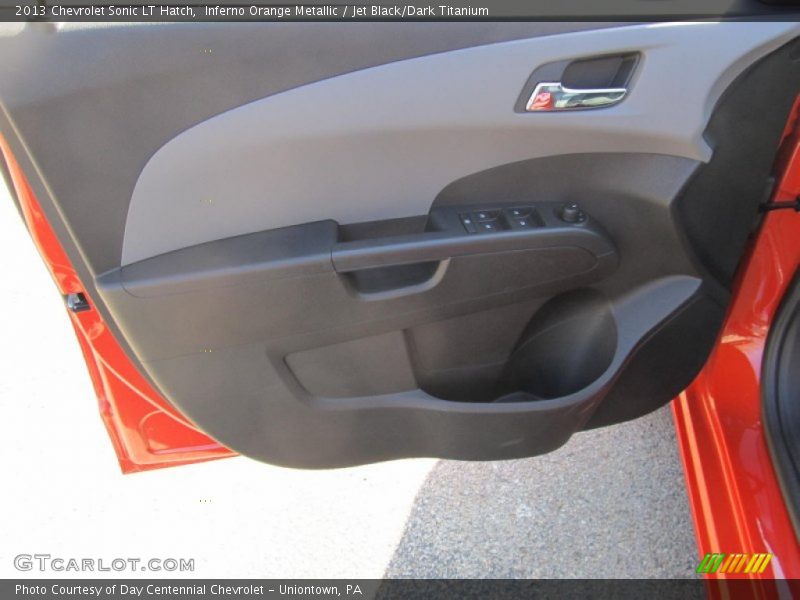 Inferno Orange Metallic / Jet Black/Dark Titanium 2013 Chevrolet Sonic LT Hatch