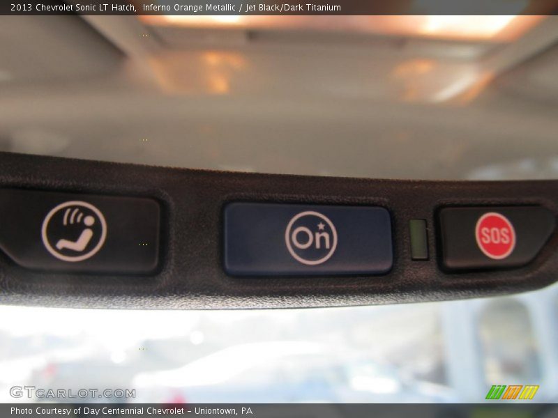 Inferno Orange Metallic / Jet Black/Dark Titanium 2013 Chevrolet Sonic LT Hatch