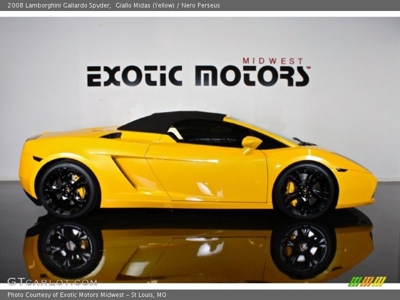 Giallo Midas (Yellow) / Nero Perseus 2008 Lamborghini Gallardo Spyder
