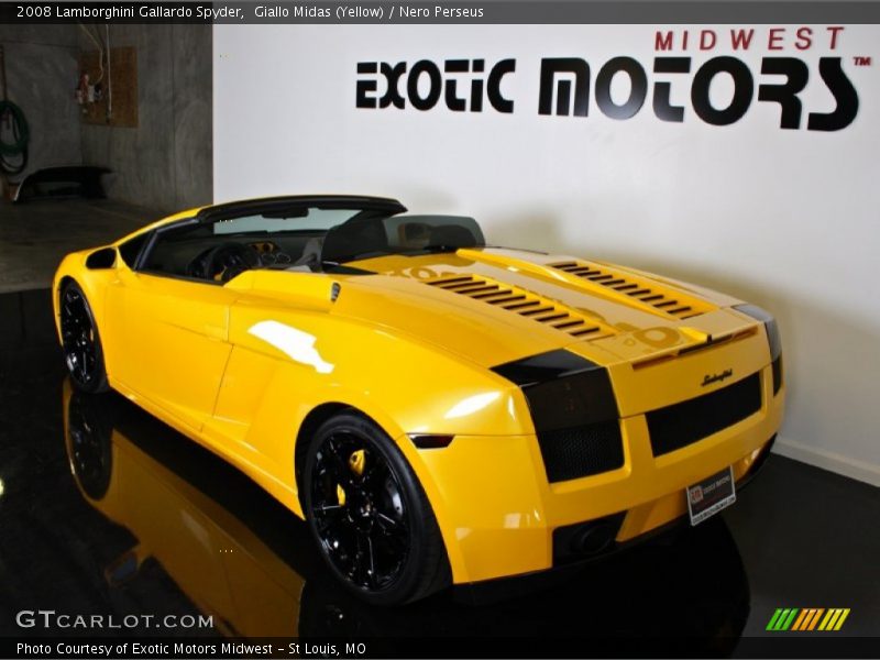 Giallo Midas (Yellow) / Nero Perseus 2008 Lamborghini Gallardo Spyder