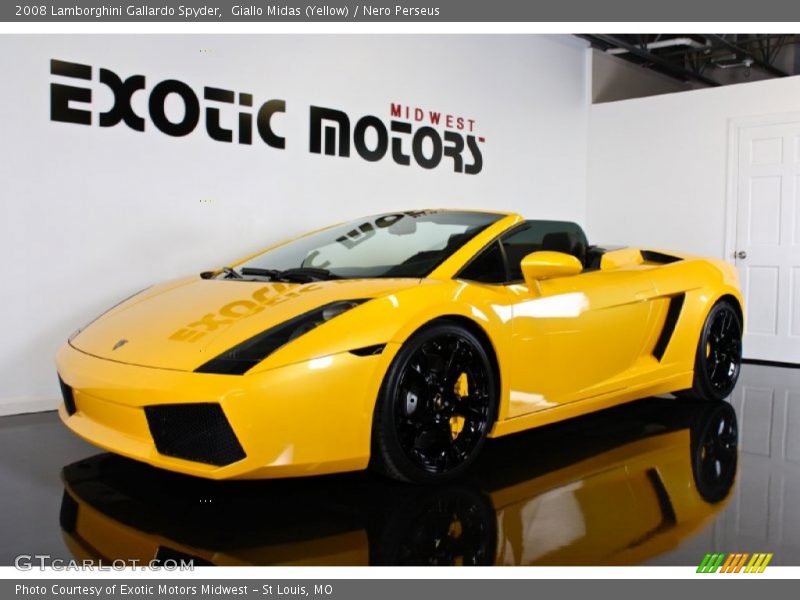 Giallo Midas (Yellow) / Nero Perseus 2008 Lamborghini Gallardo Spyder