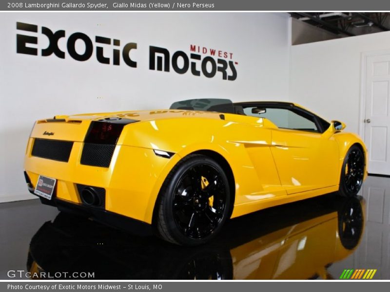 Giallo Midas (Yellow) / Nero Perseus 2008 Lamborghini Gallardo Spyder