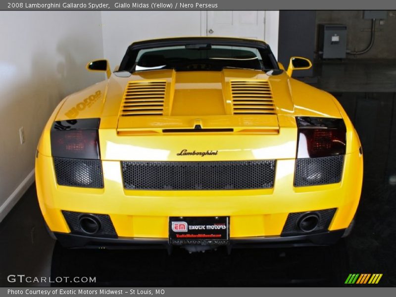 Giallo Midas (Yellow) / Nero Perseus 2008 Lamborghini Gallardo Spyder