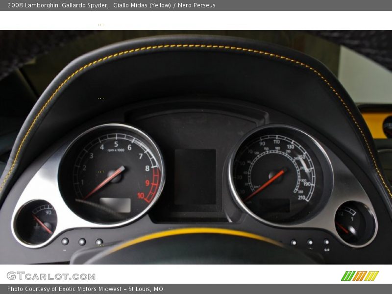 Giallo Midas (Yellow) / Nero Perseus 2008 Lamborghini Gallardo Spyder