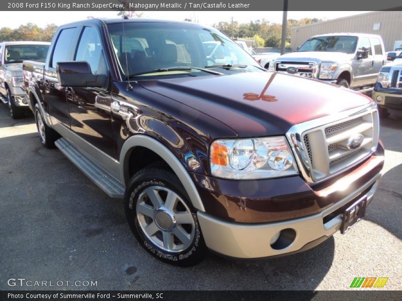 Mahogany Metallic / Tan/Castaño Leather 2008 Ford F150 King Ranch SuperCrew