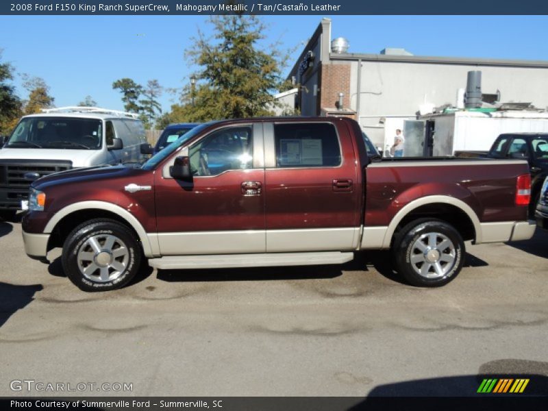 Mahogany Metallic / Tan/Castaño Leather 2008 Ford F150 King Ranch SuperCrew