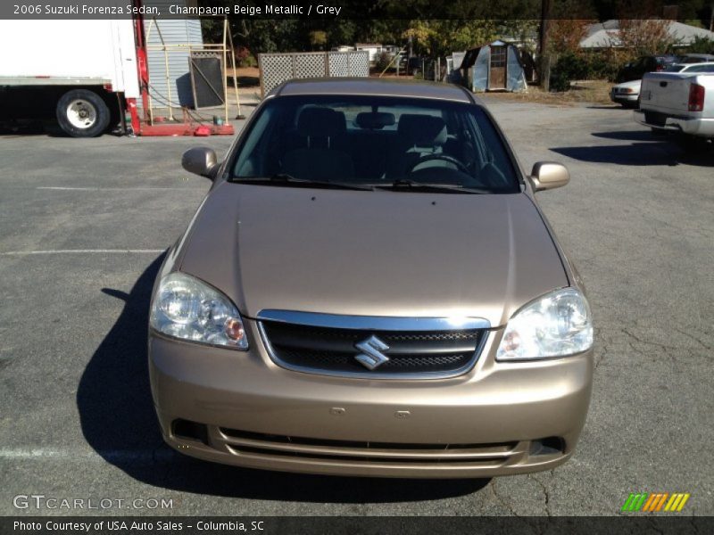 Champagne Beige Metallic / Grey 2006 Suzuki Forenza Sedan