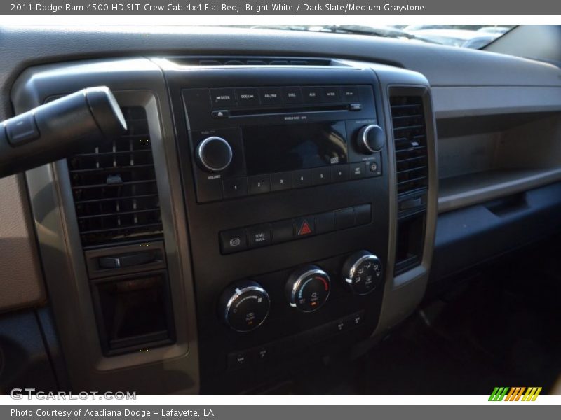 Bright White / Dark Slate/Medium Graystone 2011 Dodge Ram 4500 HD SLT Crew Cab 4x4 Flat Bed