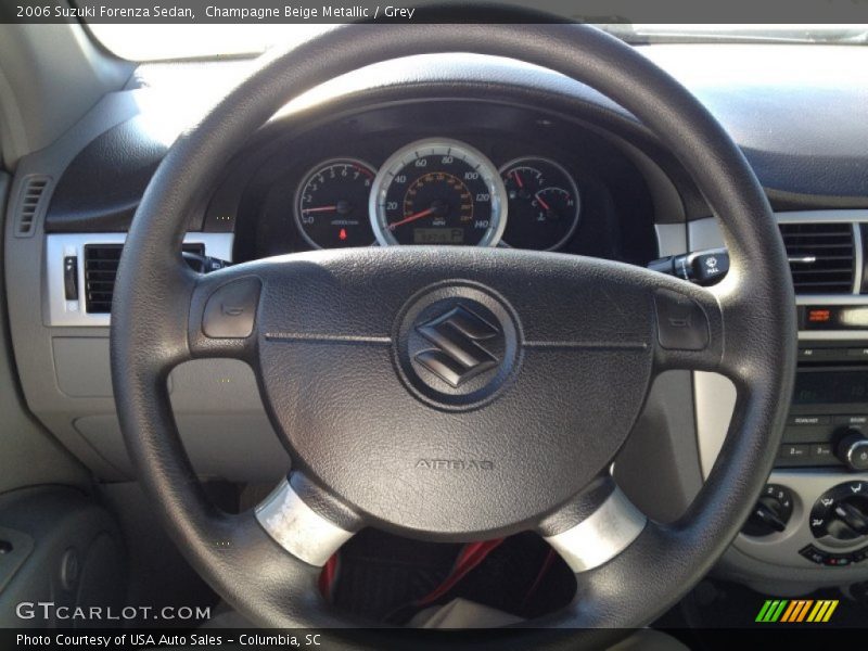 Champagne Beige Metallic / Grey 2006 Suzuki Forenza Sedan