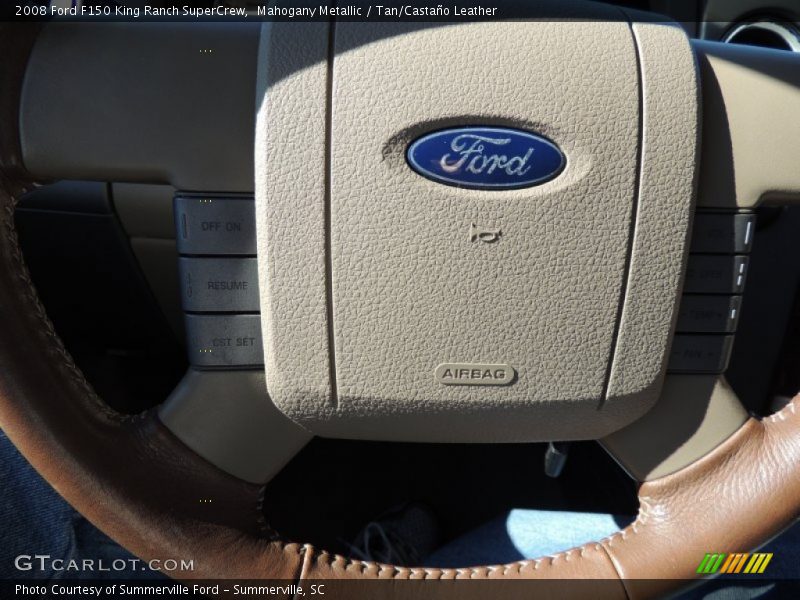 Mahogany Metallic / Tan/Castaño Leather 2008 Ford F150 King Ranch SuperCrew