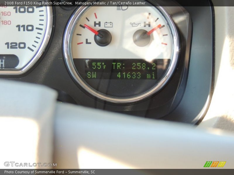 Mahogany Metallic / Tan/Castaño Leather 2008 Ford F150 King Ranch SuperCrew