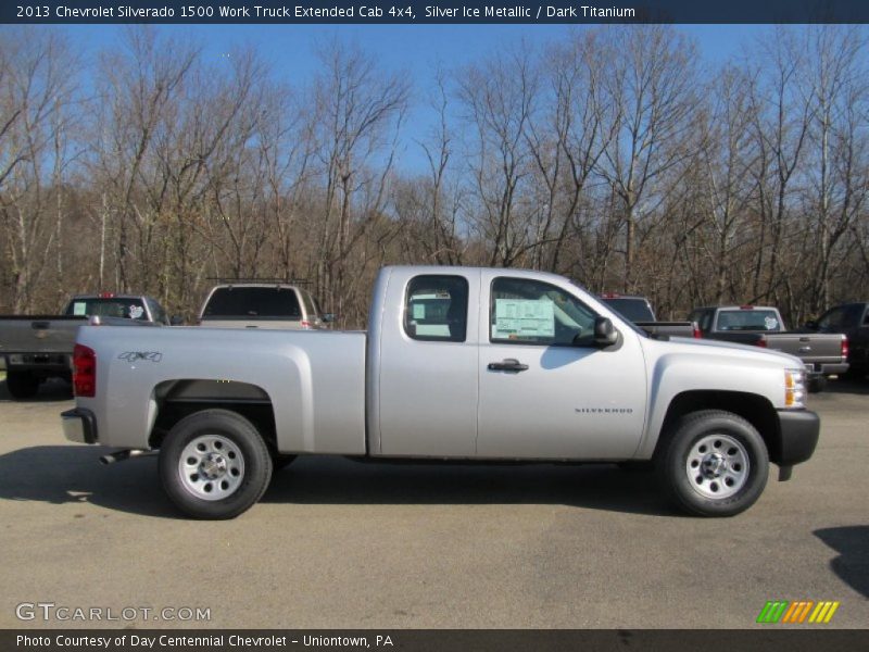  2013 Silverado 1500 Work Truck Extended Cab 4x4 Silver Ice Metallic