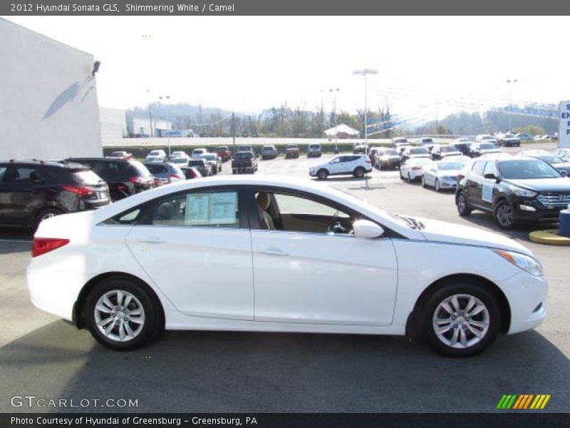 Shimmering White / Camel 2012 Hyundai Sonata GLS