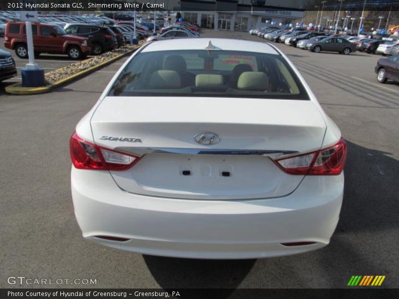 Shimmering White / Camel 2012 Hyundai Sonata GLS