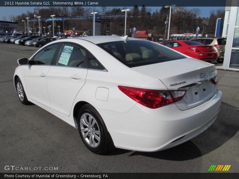 Shimmering White / Camel 2012 Hyundai Sonata GLS