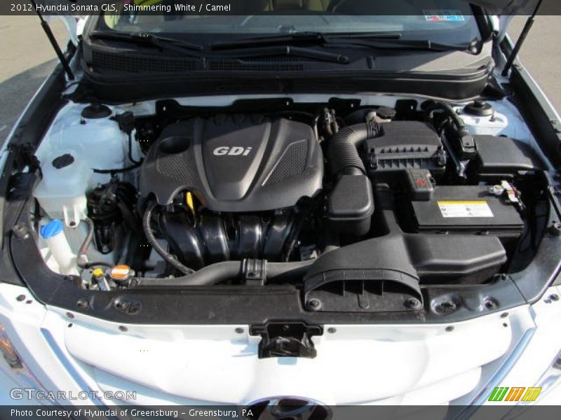 Shimmering White / Camel 2012 Hyundai Sonata GLS