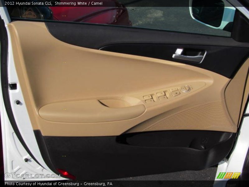 Shimmering White / Camel 2012 Hyundai Sonata GLS