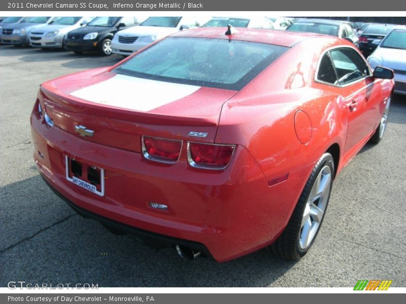 Inferno Orange Metallic / Black 2011 Chevrolet Camaro SS Coupe