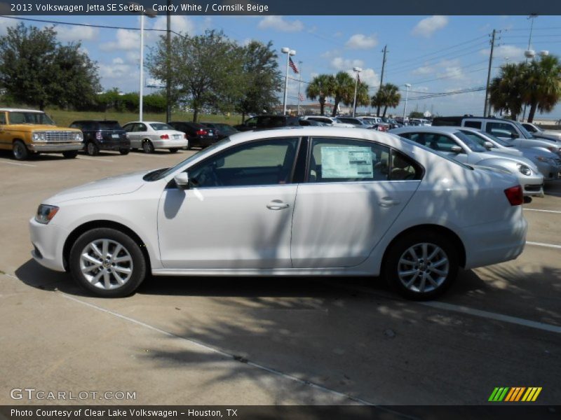 Candy White / Cornsilk Beige 2013 Volkswagen Jetta SE Sedan