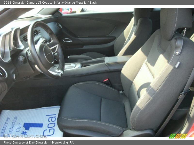 Inferno Orange Metallic / Black 2011 Chevrolet Camaro SS Coupe