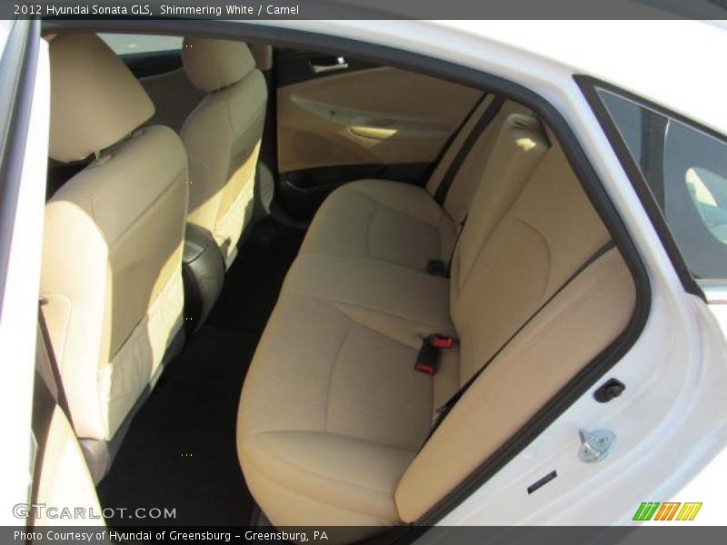 Shimmering White / Camel 2012 Hyundai Sonata GLS