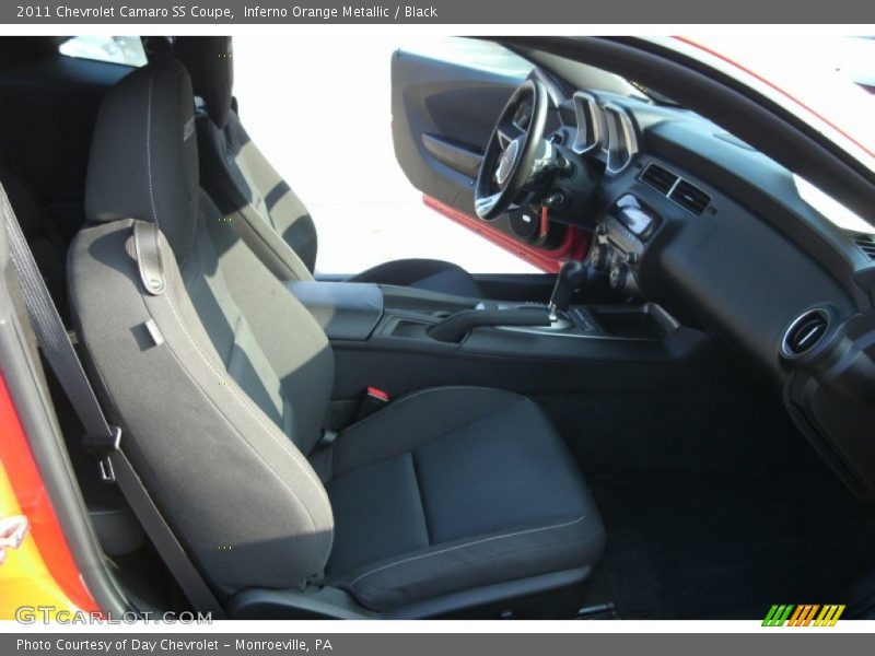 Inferno Orange Metallic / Black 2011 Chevrolet Camaro SS Coupe