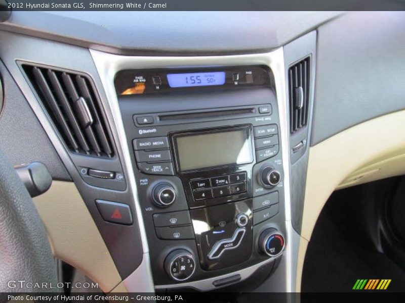 Shimmering White / Camel 2012 Hyundai Sonata GLS