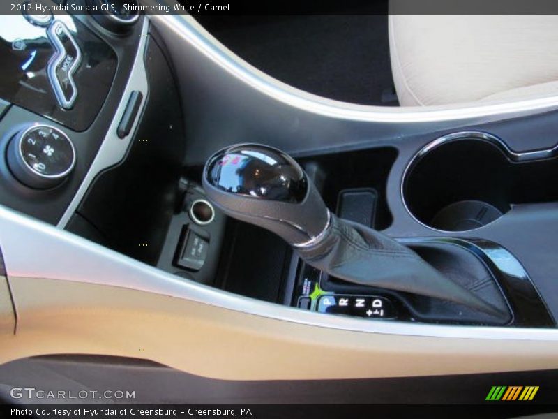 Shimmering White / Camel 2012 Hyundai Sonata GLS