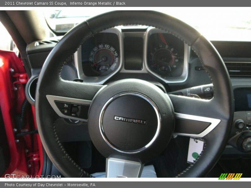 Inferno Orange Metallic / Black 2011 Chevrolet Camaro SS Coupe